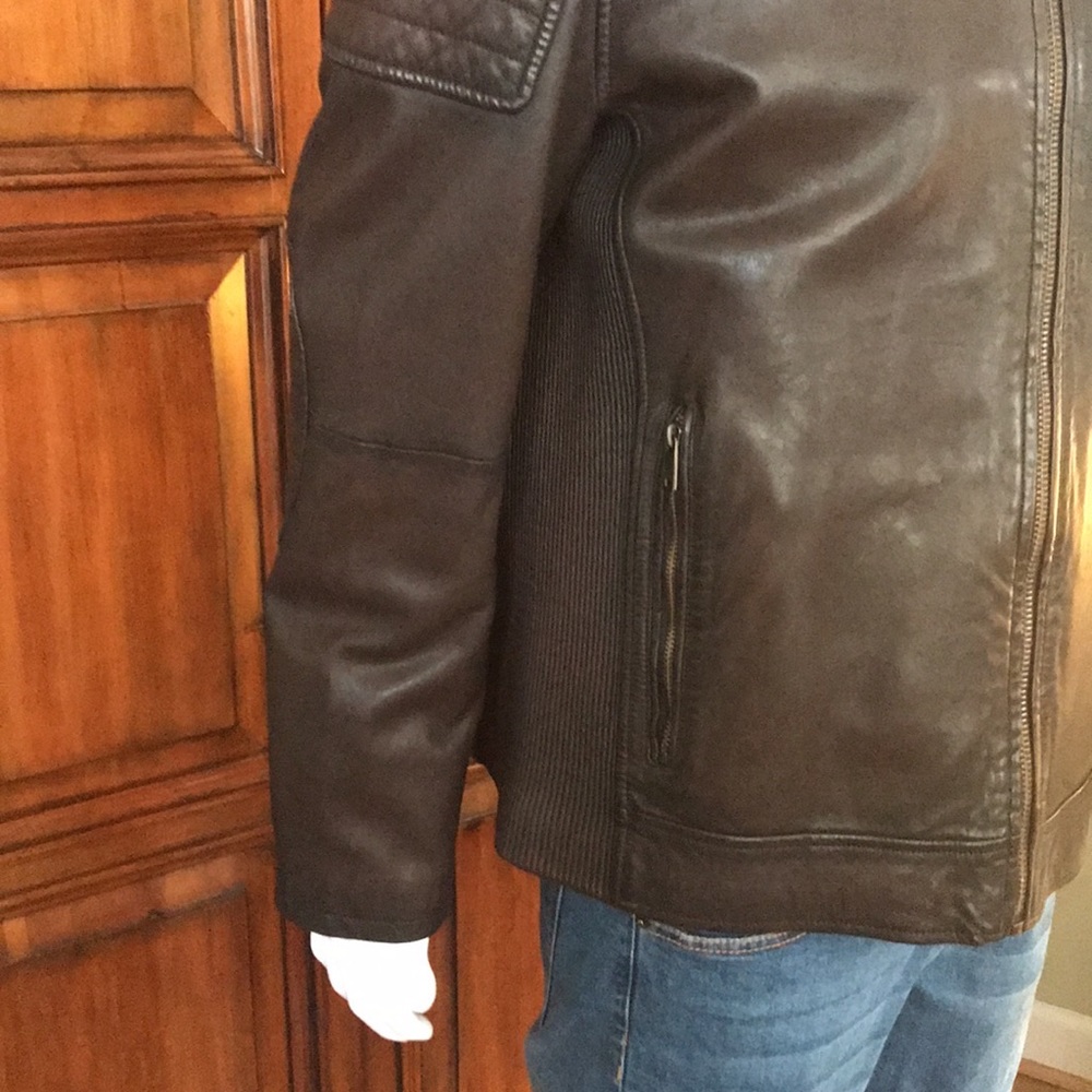Wilson’s leather Men’s Jacket Large Brown - Picture 6 of 13